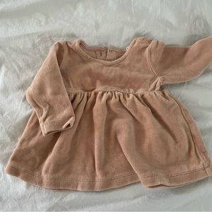 Quincy Mae Velvet Dusty Rose Dress